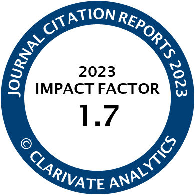Journal Citation Reports 2023 Impact Factor