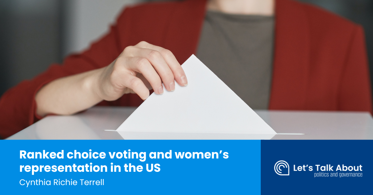 Ranked Choice Voting And Women's Representation In The US | Let's Talk ...