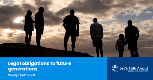 Legal obligations to future generations